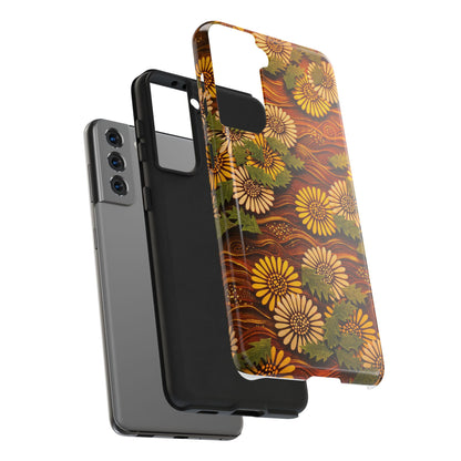 Japanese Dandelion Sunset Glow Tough Phone Case | Kamisaka Sekka 1901 | Meiji Era Art