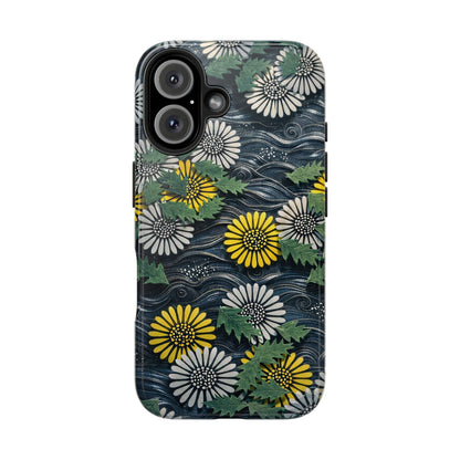Japanese Dandelion Moonlight Tough Phone Case | Kamisaka Sekka 1901 | Meiji Era Art