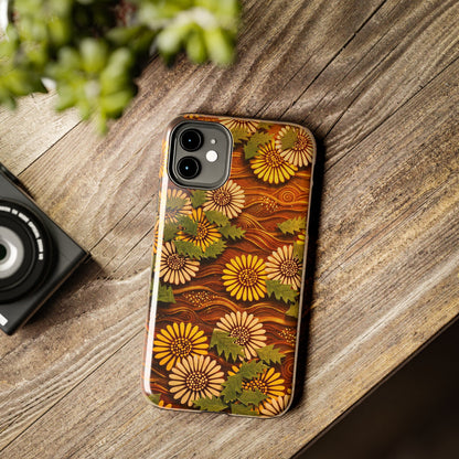 Japanese Dandelion Sunset Glow Tough Phone Case | Kamisaka Sekka 1901 | Meiji Era Art