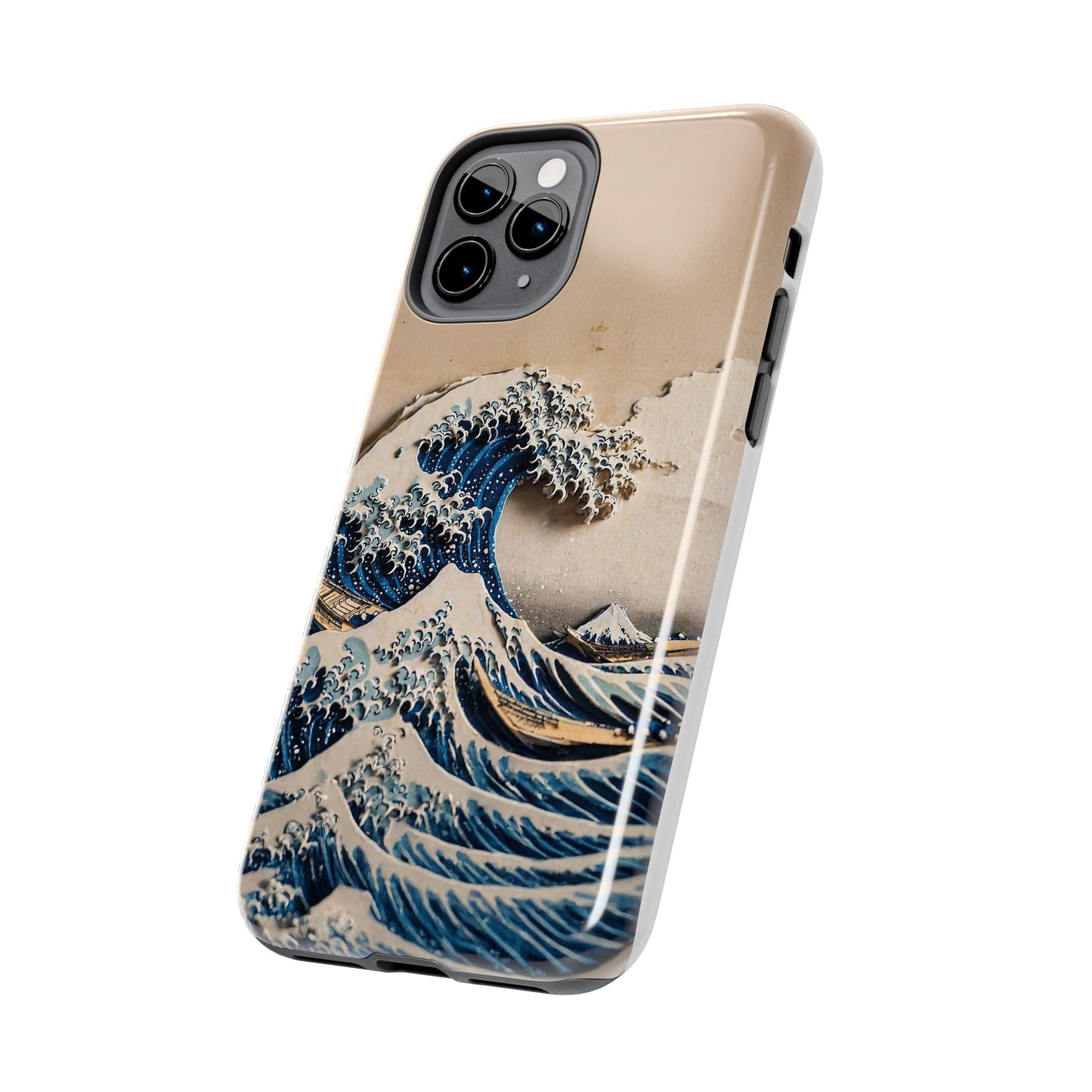 Japanese Great Wave Phone Case | Hokusai Katsushika 3D Art | Edo Era Masterpiece | Fuji Mountain