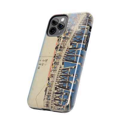 浮世絵ブリッジ・ミニマルスマホケース Ukiyo-e Bridge Minimalist Phone Case