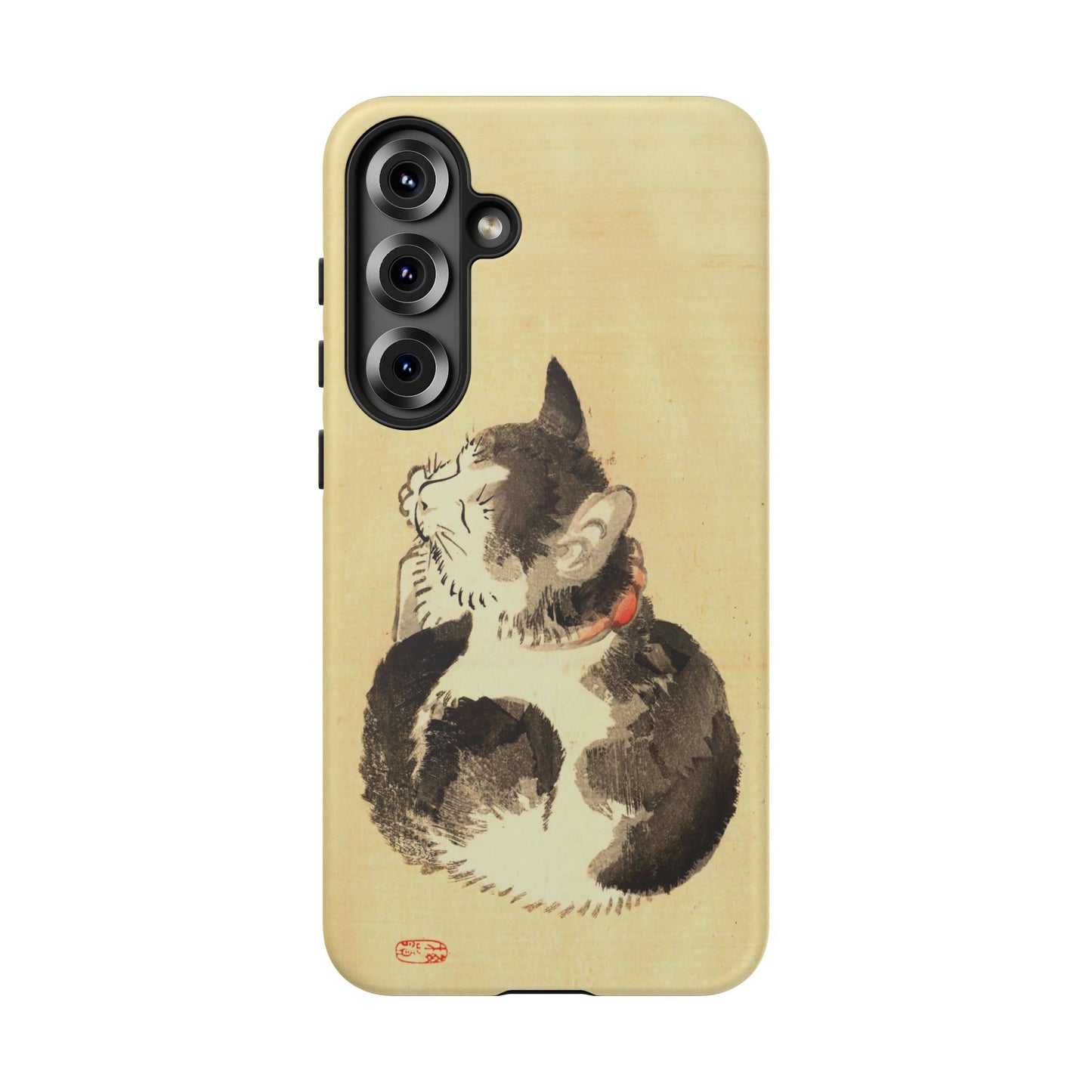 Sleeping Cat iPhone Case | Meiji Era Japanese Ink Painting | Ukiyo-e Art Phone Case | Vintage Japan Cat Gift