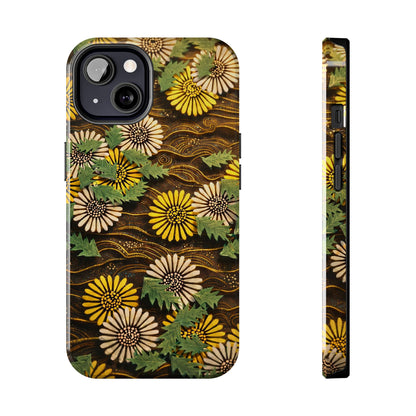 Japanese Dandelion Tough Phone Case | Kamisaka Sekka Zuanbyakushu 1901 | Meiji Era Art