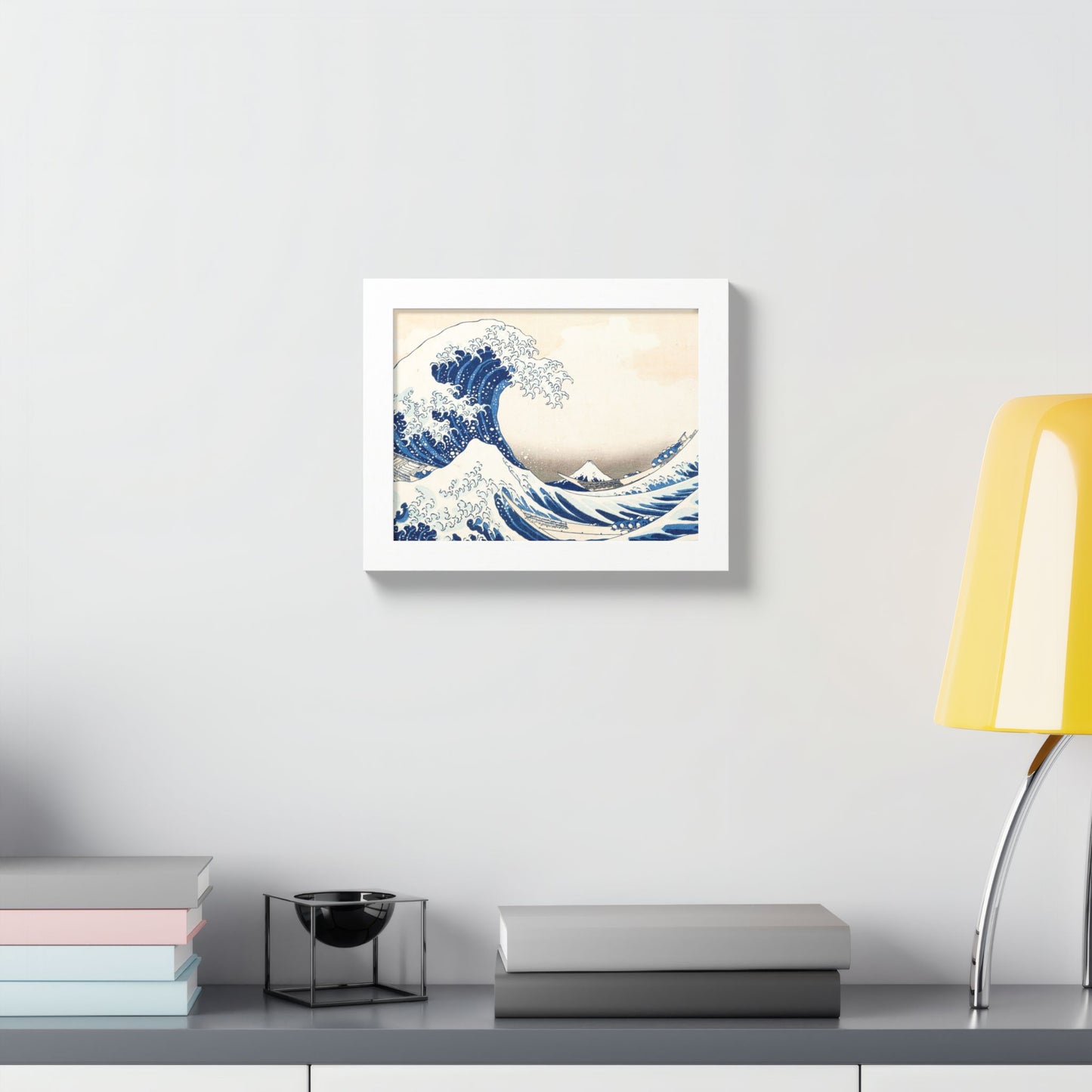 The Great Wave off Kanagawa – Katsushika Hokusai |  Japanese Ukiyo-e Fine Art Framed Poster |  Vintage Wall Art Print