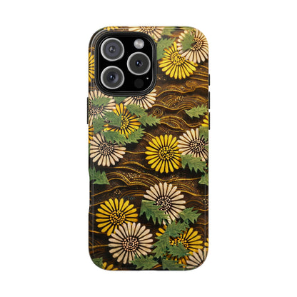 Japanese Dandelion Tough Phone Case | Kamisaka Sekka Zuanbyakushu 1901 | Meiji Era Art