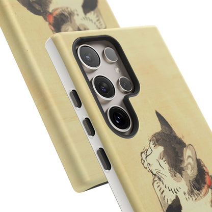 Sleeping Cat iPhone Case | Meiji Era Japanese Ink Painting | Ukiyo-e Art Phone Case | Vintage Japan Cat Gift
