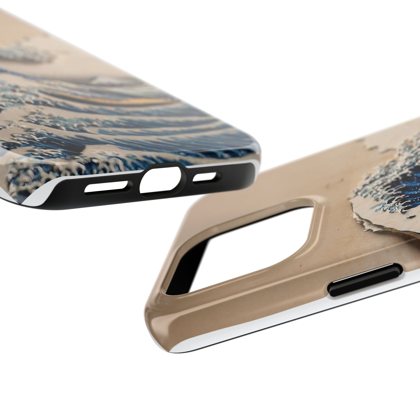 Japanese Great Wave Phone Case | Hokusai Katsushika 3D Art | Edo Era Masterpiece | Fuji Mountain