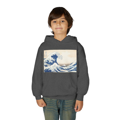 Great Wave off Kanagawa Kids Hoodie - Hokusai Japanese Art Youth Sweatshirt