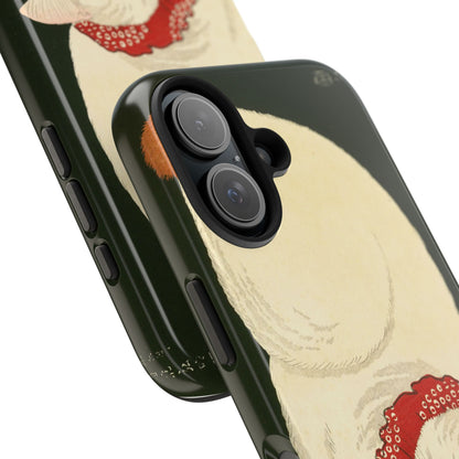 Taisho Era Lucky White Cat Phone Case | 1921 Japanese Woodblock Art | Zen Cat Design