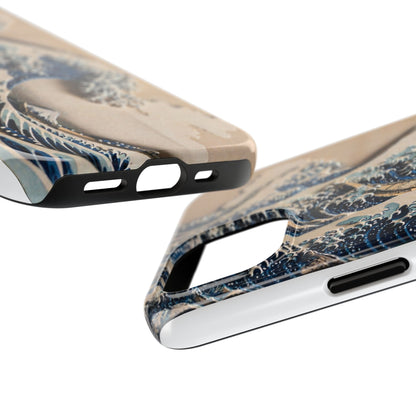 Great Wave 3D Shadow Relief Tough Phone Case – Hokusai Japanese Art