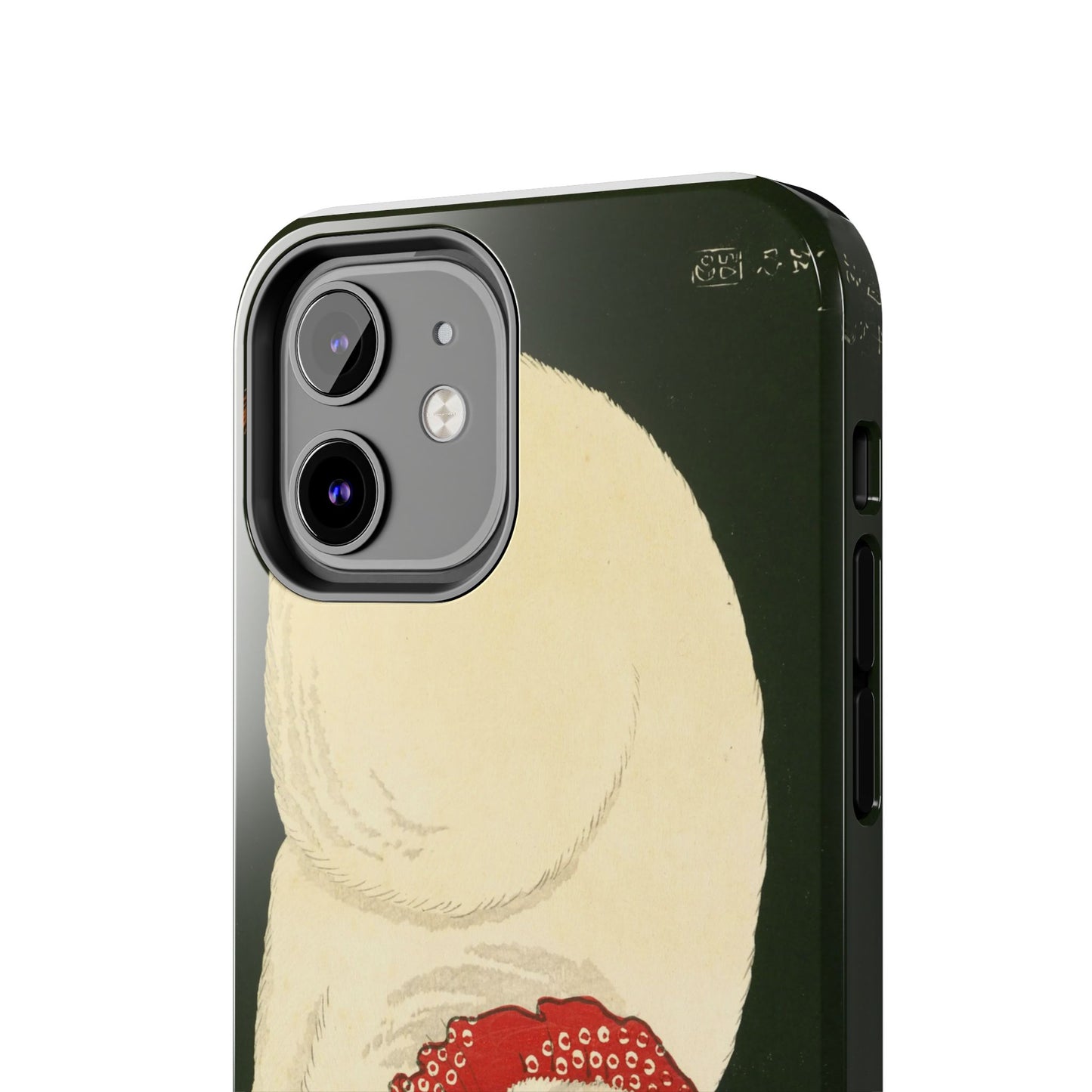 Taisho Era Lucky White Cat Phone Case | 1921 Japanese Woodblock Art | Zen Cat Design