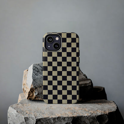 Ichimatsu Check Phone Case | Japanese Chiyogami Art | Taisho Modern Design 1926