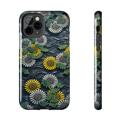 Japanese Dandelion Moonlight Tough Phone Case | Kamisaka Sekka 1901 | Meiji Era Art