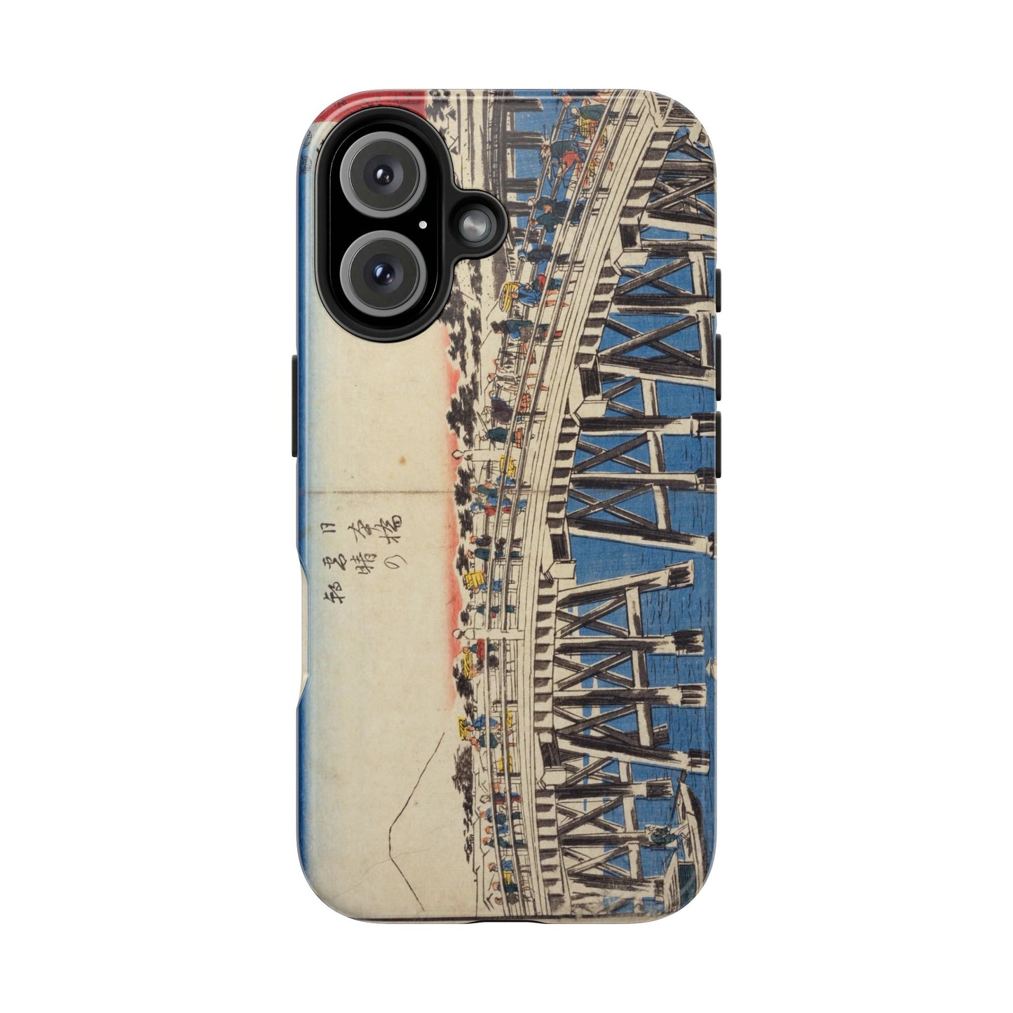浮世絵ブリッジ・ミニマルスマホケース Ukiyo-e Bridge Minimalist Phone Case