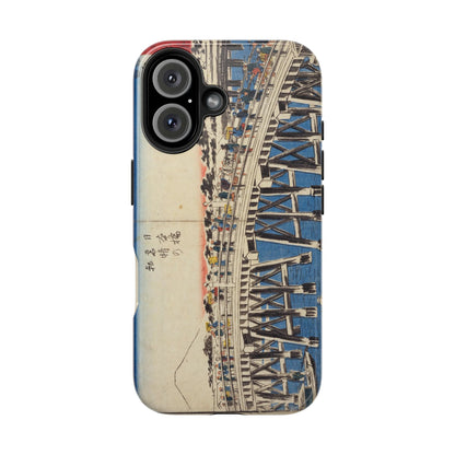 浮世絵ブリッジ・ミニマルスマホケース Ukiyo-e Bridge Minimalist Phone Case