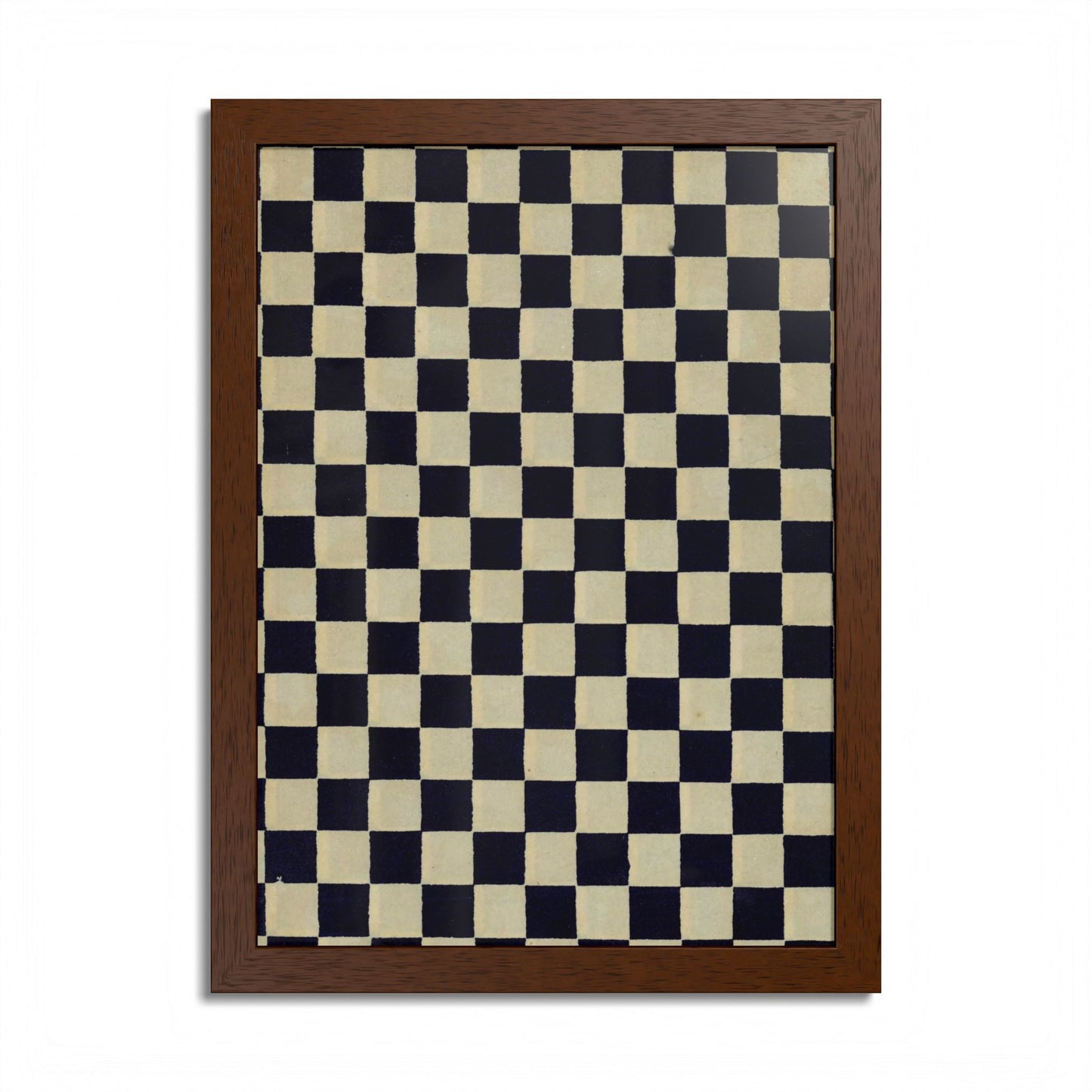 Taisho Era Ichimatsu Checkerboard Framed Poster - 1926 Japanese Chiyogami Wall Art