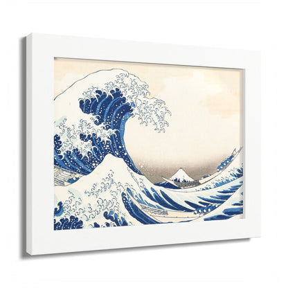 The Great Wave off Kanagawa – Katsushika Hokusai |  Japanese Ukiyo-e Fine Art Framed Poster |  Vintage Wall Art Print