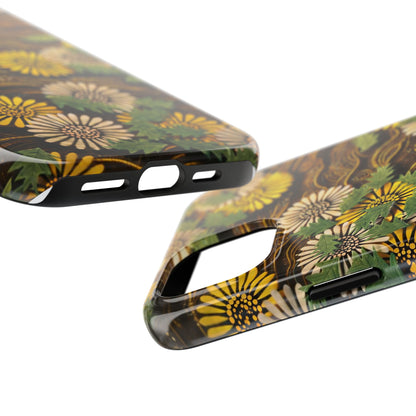 Japanese Dandelion Tough Phone Case | Kamisaka Sekka Zuanbyakushu 1901 | Meiji Era Art