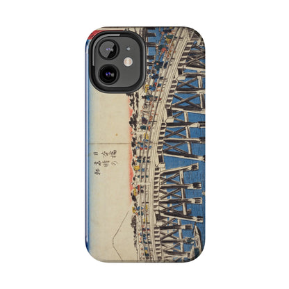 浮世絵ブリッジ・ミニマルスマホケース Ukiyo-e Bridge Minimalist Phone Case