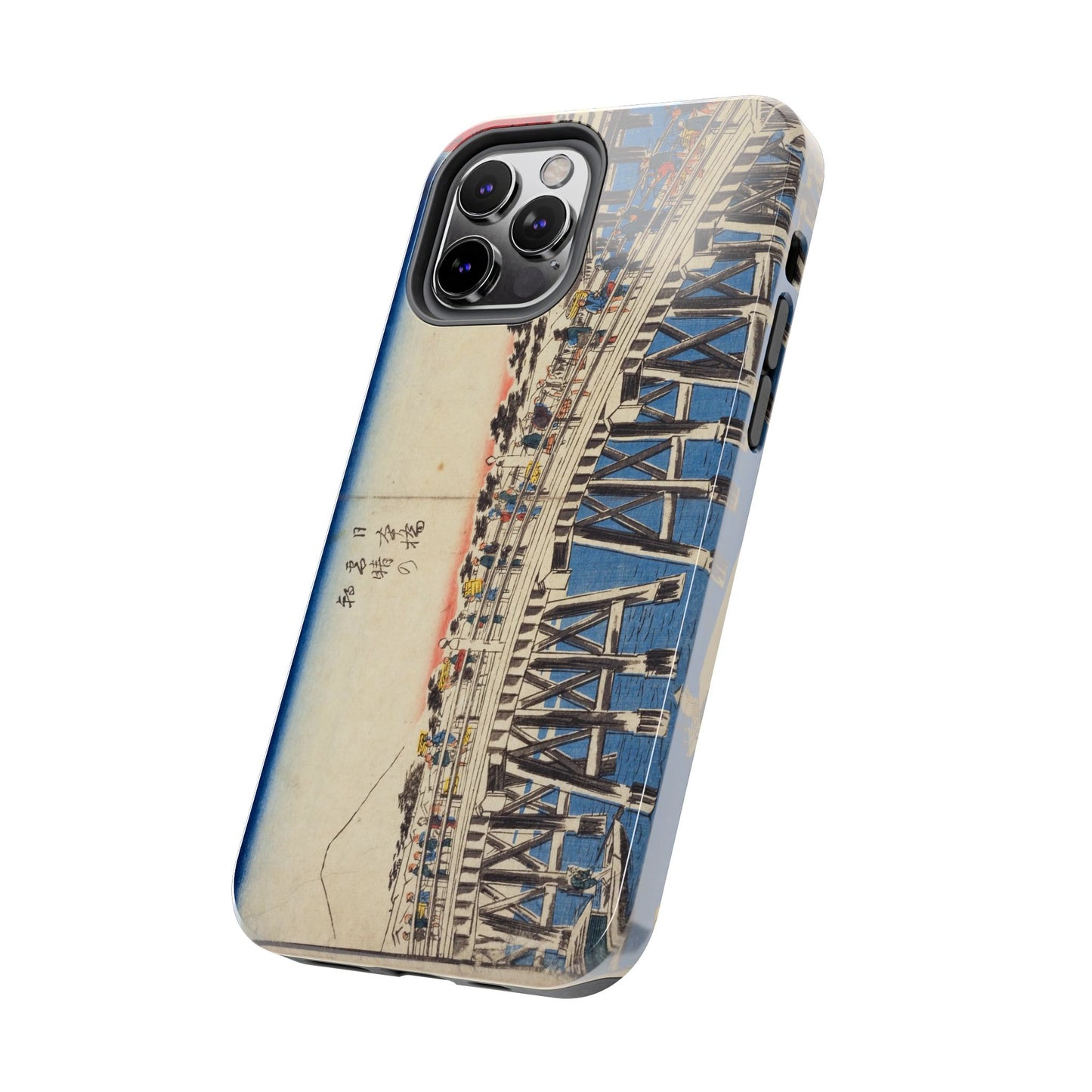 浮世絵ブリッジ・ミニマルスマホケース Ukiyo-e Bridge Minimalist Phone Case