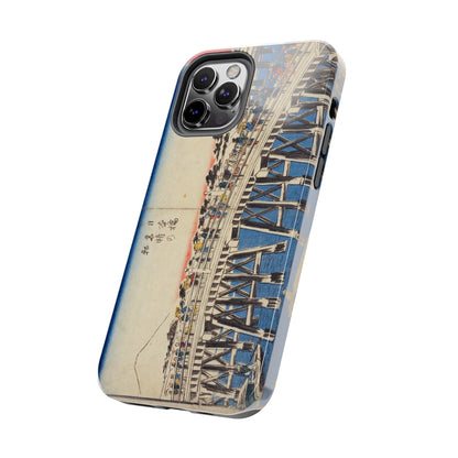 浮世絵ブリッジ・ミニマルスマホケース Ukiyo-e Bridge Minimalist Phone Case