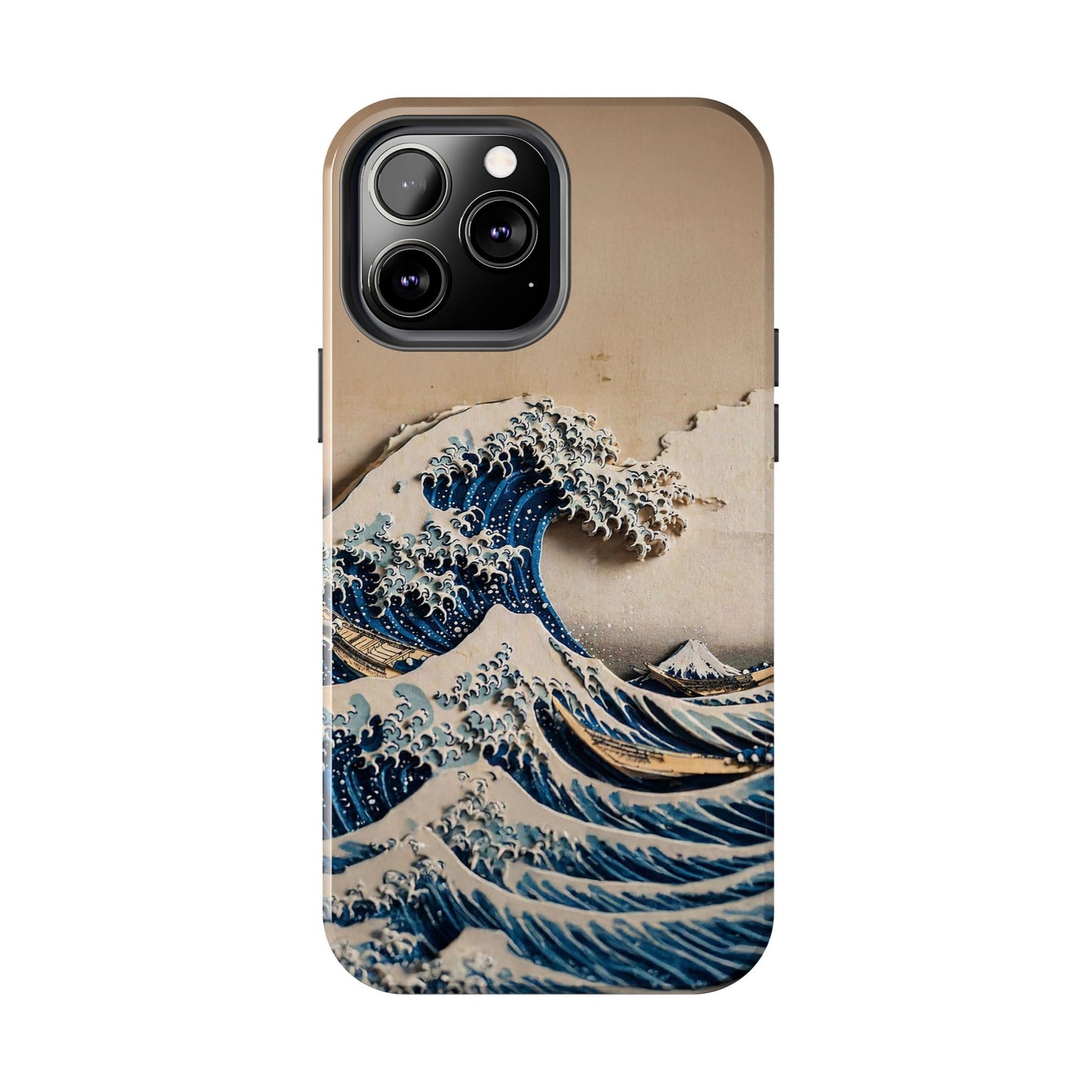 Japanese Great Wave Phone Case | Hokusai Katsushika 3D Art | Edo Era Masterpiece | Fuji Mountain