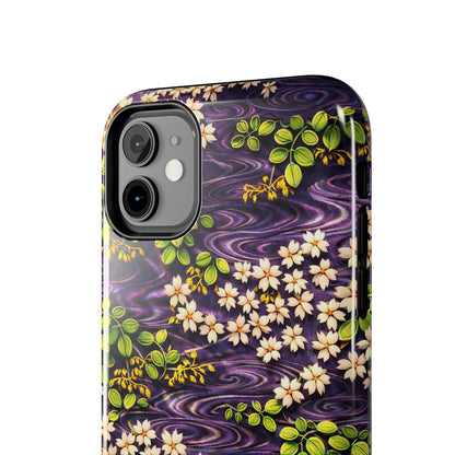 Sakura River Phone Case – Japanese Chiyogami Inspired Design