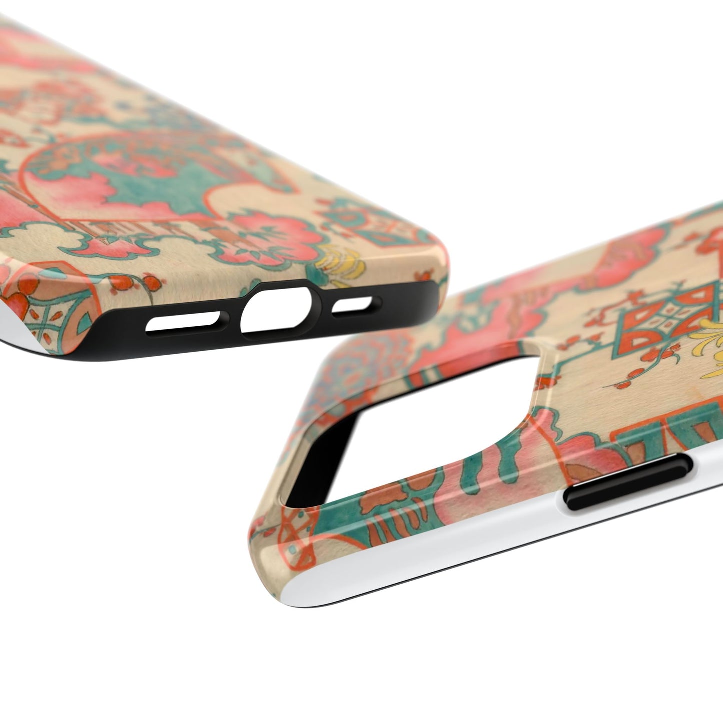 Meiji Era Fan & Chrysanthemum Phone Case | 1901 Zuan Hyakushu | Japanese Art