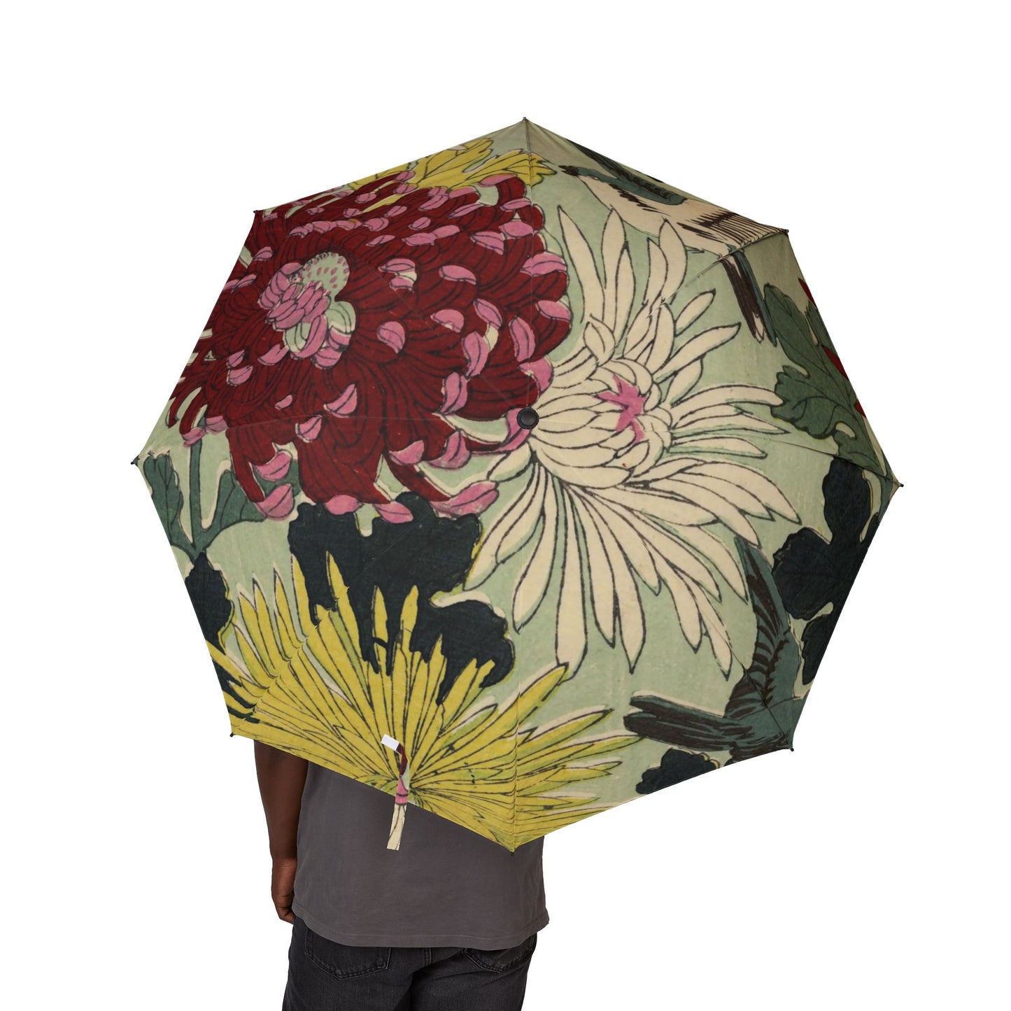 Taisho Kasakasa Stories – Taisho Era Chrysanthemum Umbrella (Vintage Japanese Floral Pattern)