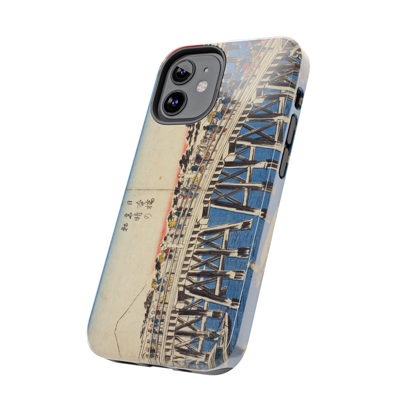 浮世絵ブリッジ・ミニマルスマホケース Ukiyo-e Bridge Minimalist Phone Case
