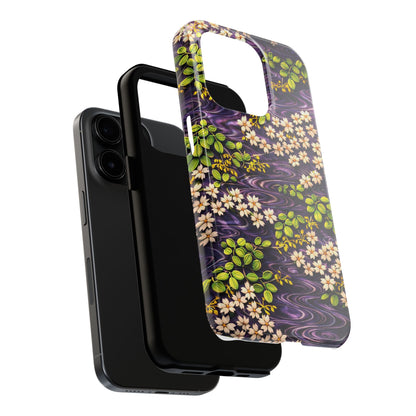 Sakura River Phone Case – Japanese Chiyogami Inspired Design