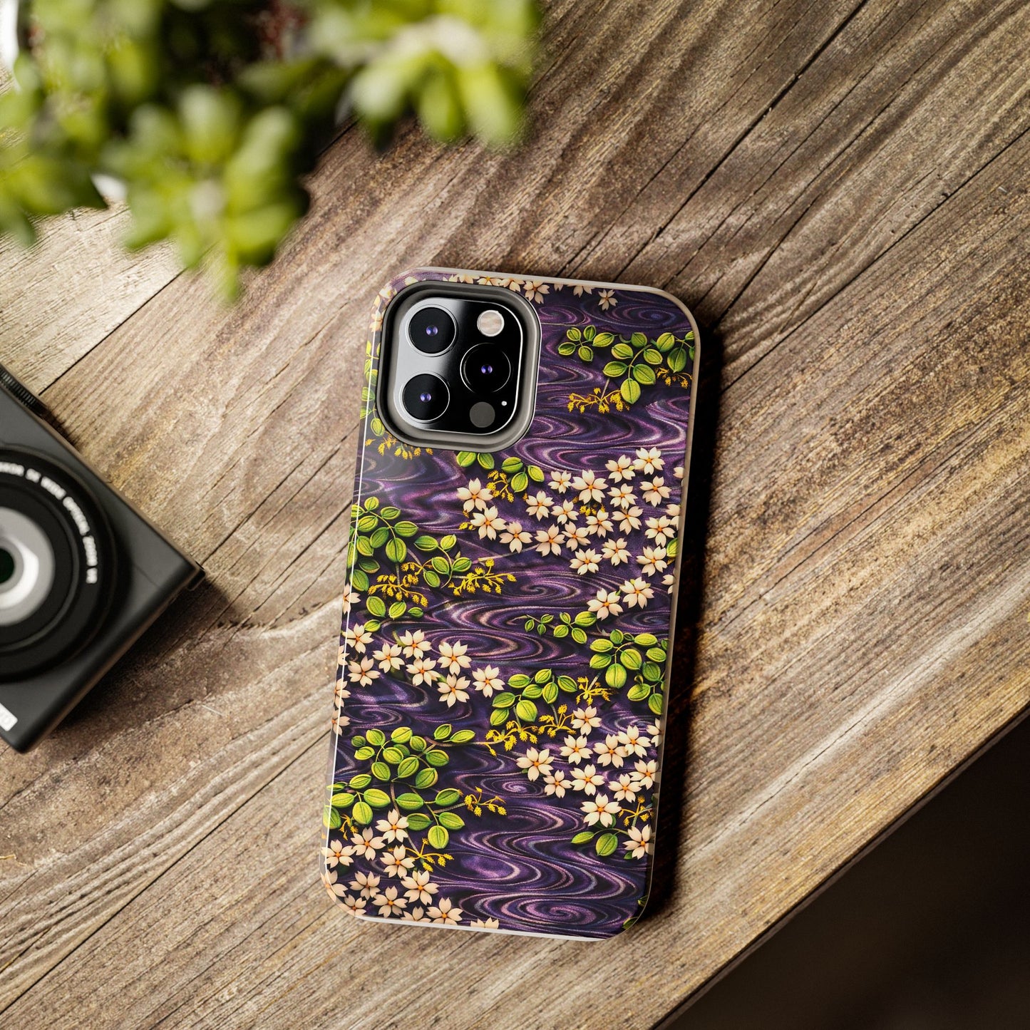 Sakura River Phone Case – Japanese Chiyogami Inspired Design