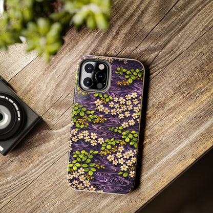 Sakura River Phone Case – Japanese Chiyogami Inspired Design