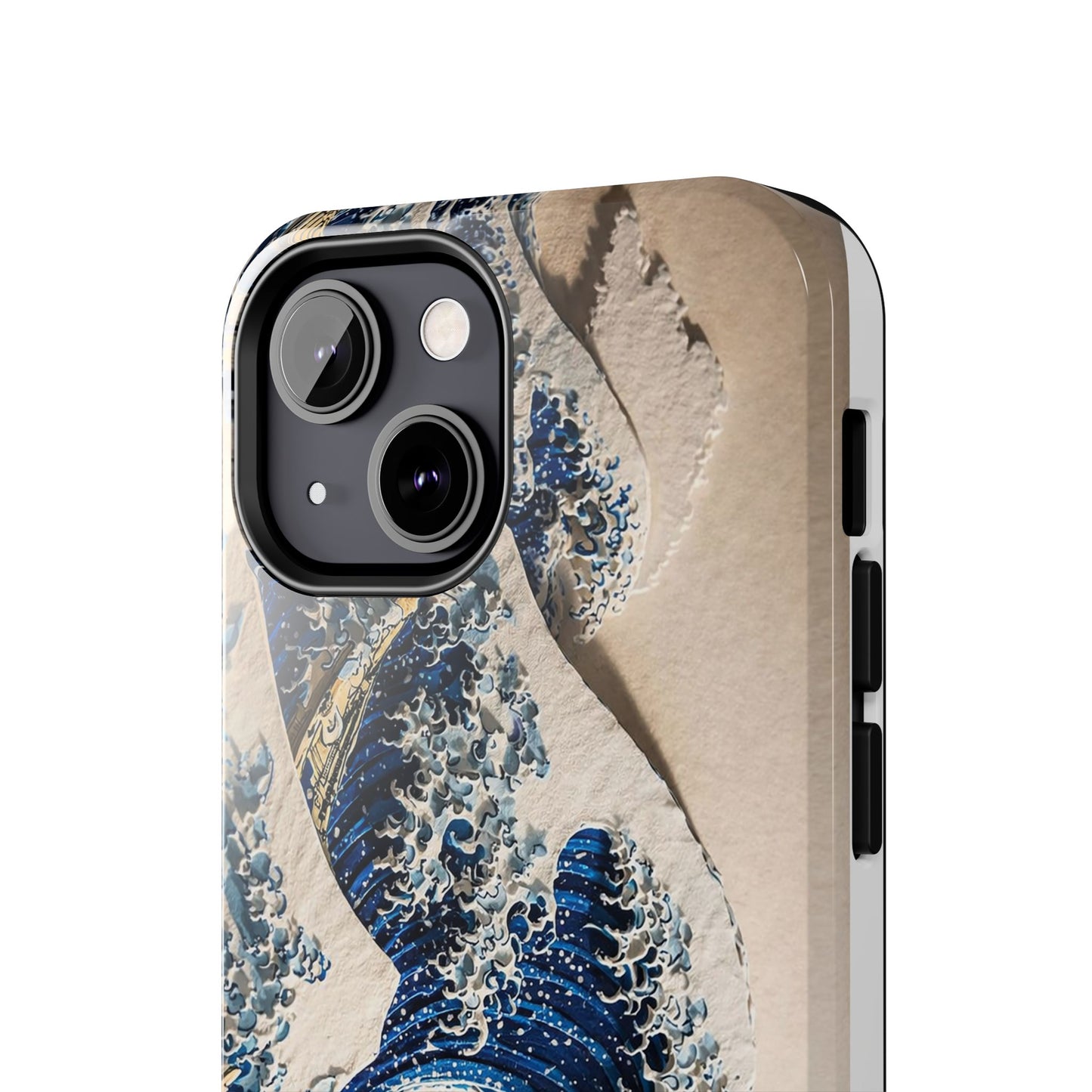 Great Wave 3D Embossed Tough Phone Case – Hokusai Japanese Art
