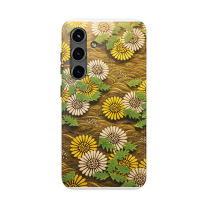 Japanese Dandelion Morning Glow Tough Phone Case | Kamisaka Sekka 1901 | Meiji Era Art