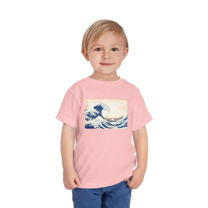 Great Wave off Kanagawa Toddler T-Shirt - Hokusai Japanese Art Kids Tee