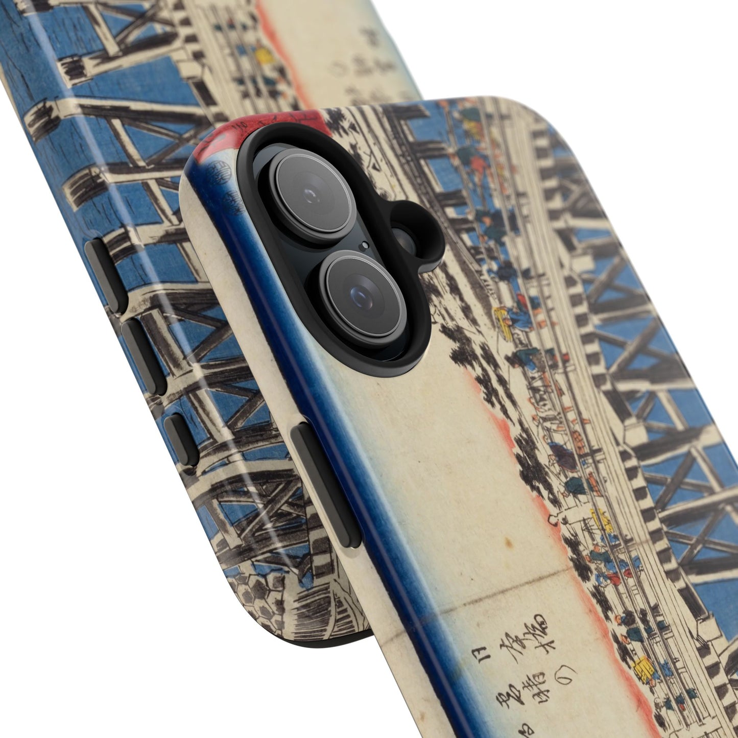 浮世絵ブリッジ・ミニマルスマホケース Ukiyo-e Bridge Minimalist Phone Case