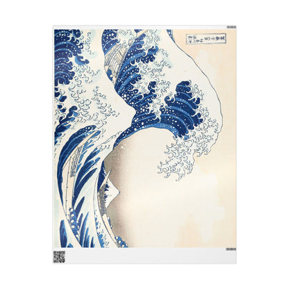 Great Wave off Kanagawa Wrapping Paper - Hokusai Japanese Ukiyo-e Gift Wrap