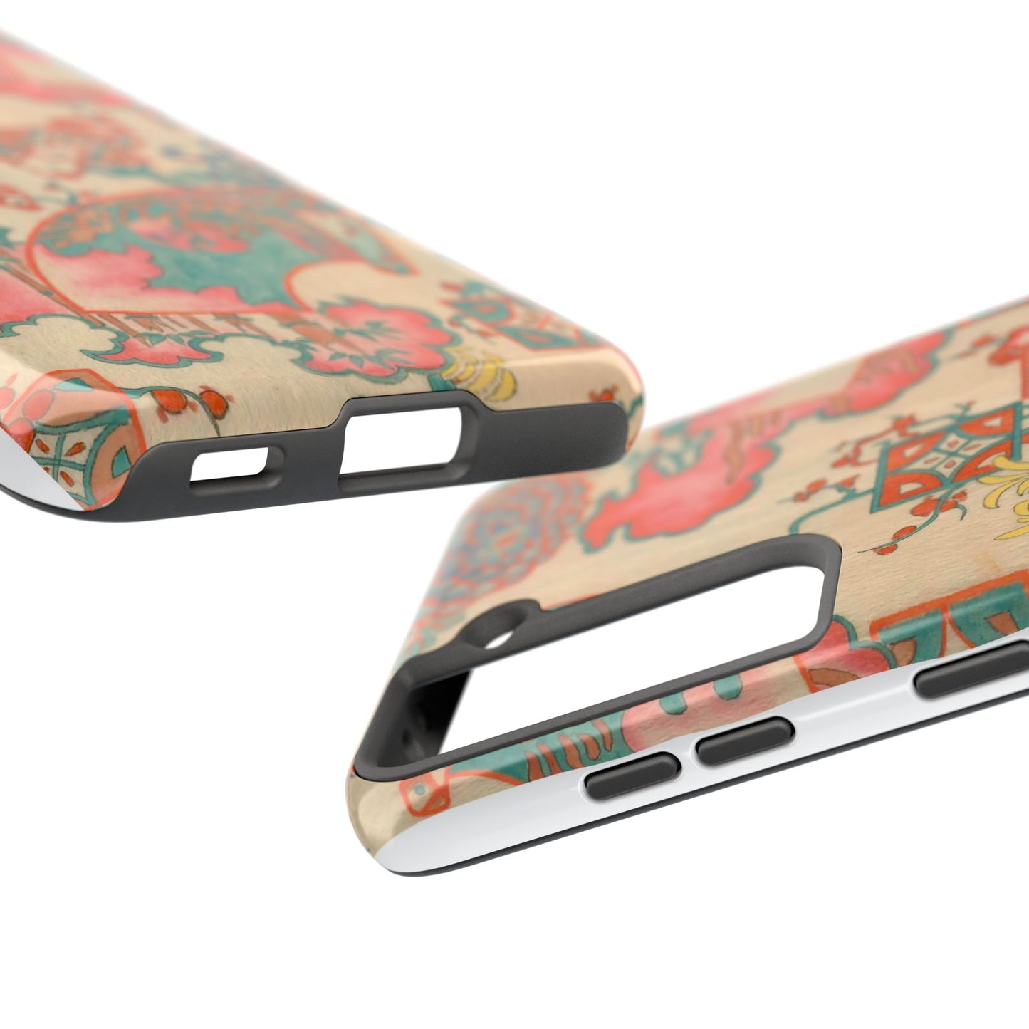 Meiji Era Fan & Chrysanthemum Phone Case | 1901 Zuan Hyakushu | Japanese Art