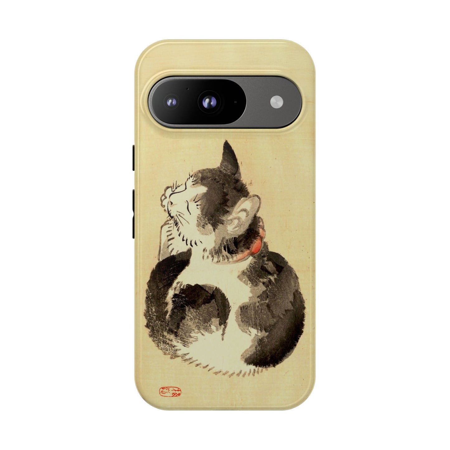 Sleeping Cat iPhone Case | Meiji Era Japanese Ink Painting | Ukiyo-e Art Phone Case | Vintage Japan Cat Gift