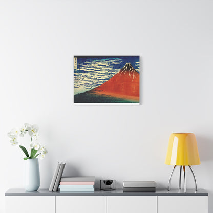 Red Fuji Canvas Print - Hokusai Fine Wind Clear Morning Japanese Ukiyo-e Wall Art
