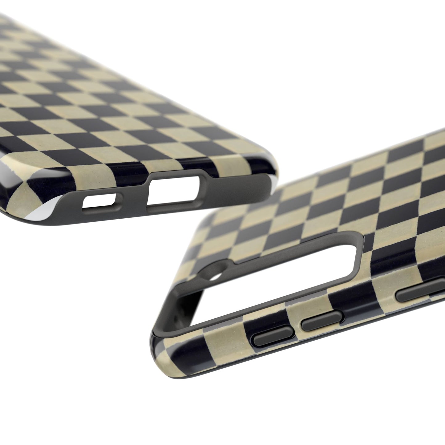 Ichimatsu Check Phone Case | Japanese Chiyogami Art | Taisho Modern Design 1926