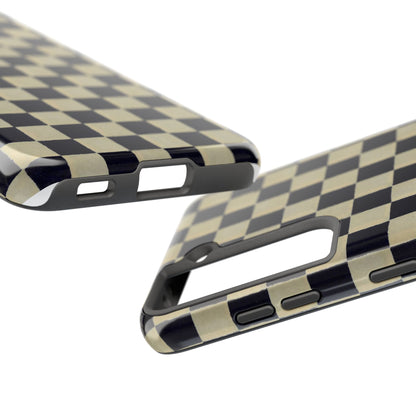 Ichimatsu Check Phone Case | Japanese Chiyogami Art | Taisho Modern Design 1926