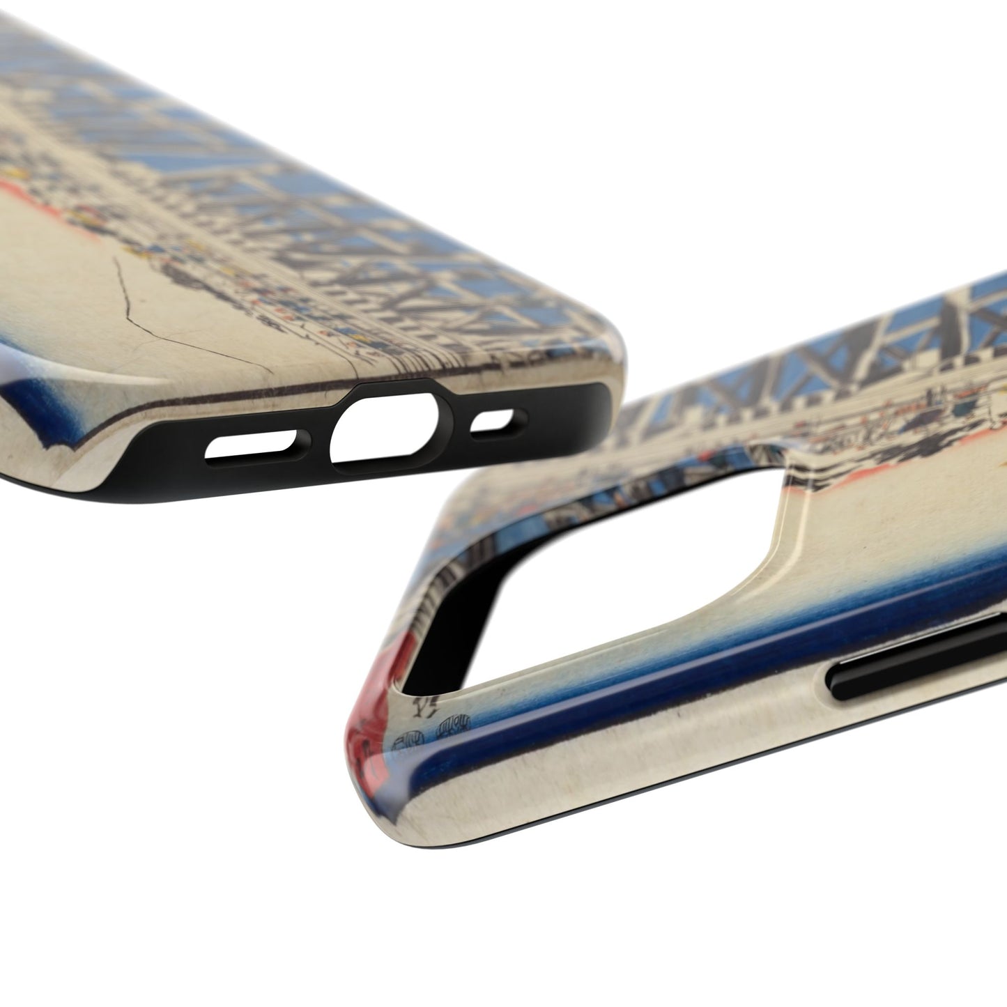 浮世絵ブリッジ・ミニマルスマホケース Ukiyo-e Bridge Minimalist Phone Case