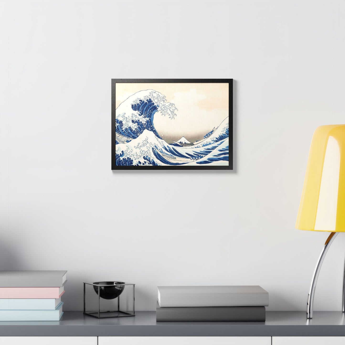 The Great Wave off Kanagawa – Katsushika Hokusai |  Japanese Ukiyo-e Fine Art Framed Poster |  Vintage Wall Art Print