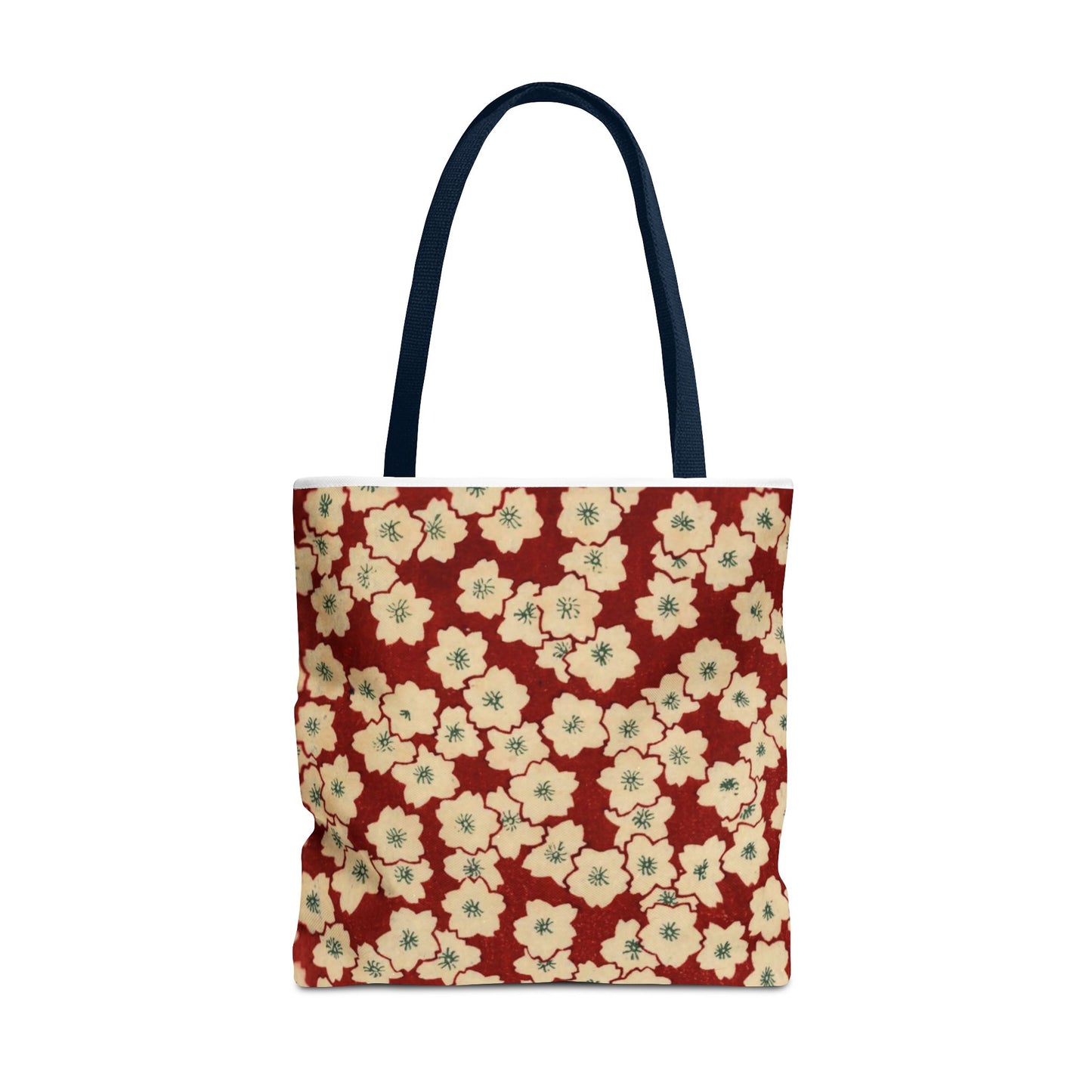 Japanese Sakura Tote Bag - Taisho Era Chiyogami Washi Pattern Vintage Design