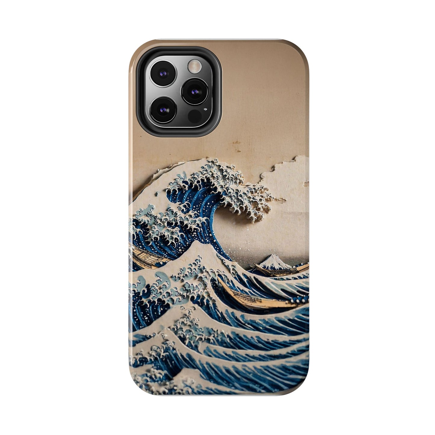 Japanese Great Wave Phone Case | Hokusai Katsushika 3D Art | Edo Era Masterpiece | Fuji Mountain