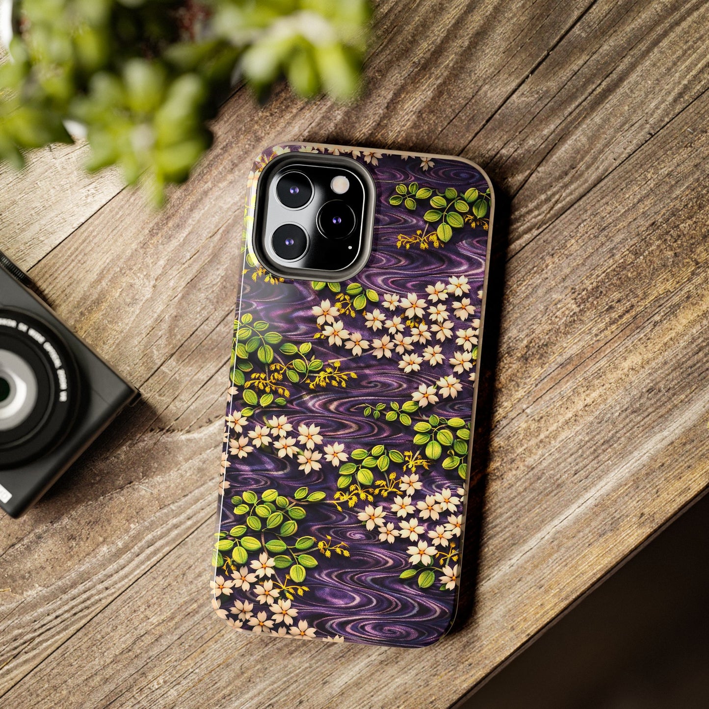 Sakura River Phone Case – Japanese Chiyogami Inspired Design