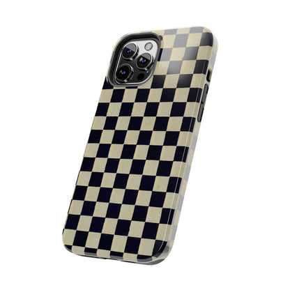 Ichimatsu Check Phone Case | Japanese Chiyogami Art | Taisho Modern Design 1926