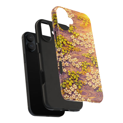 Sakura River Morning Light Phone Case – Japanese Chiyogami Inspired
